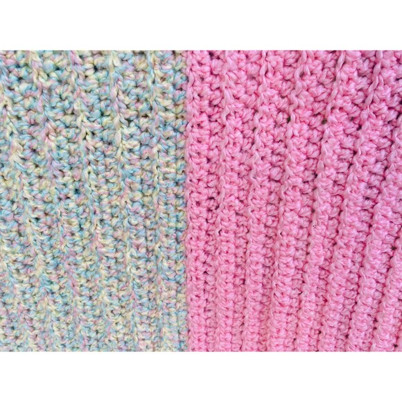 Super-Soft Hand Crocheted Blanket with Homespun Acrylic Yarn - Picture 8 of 9